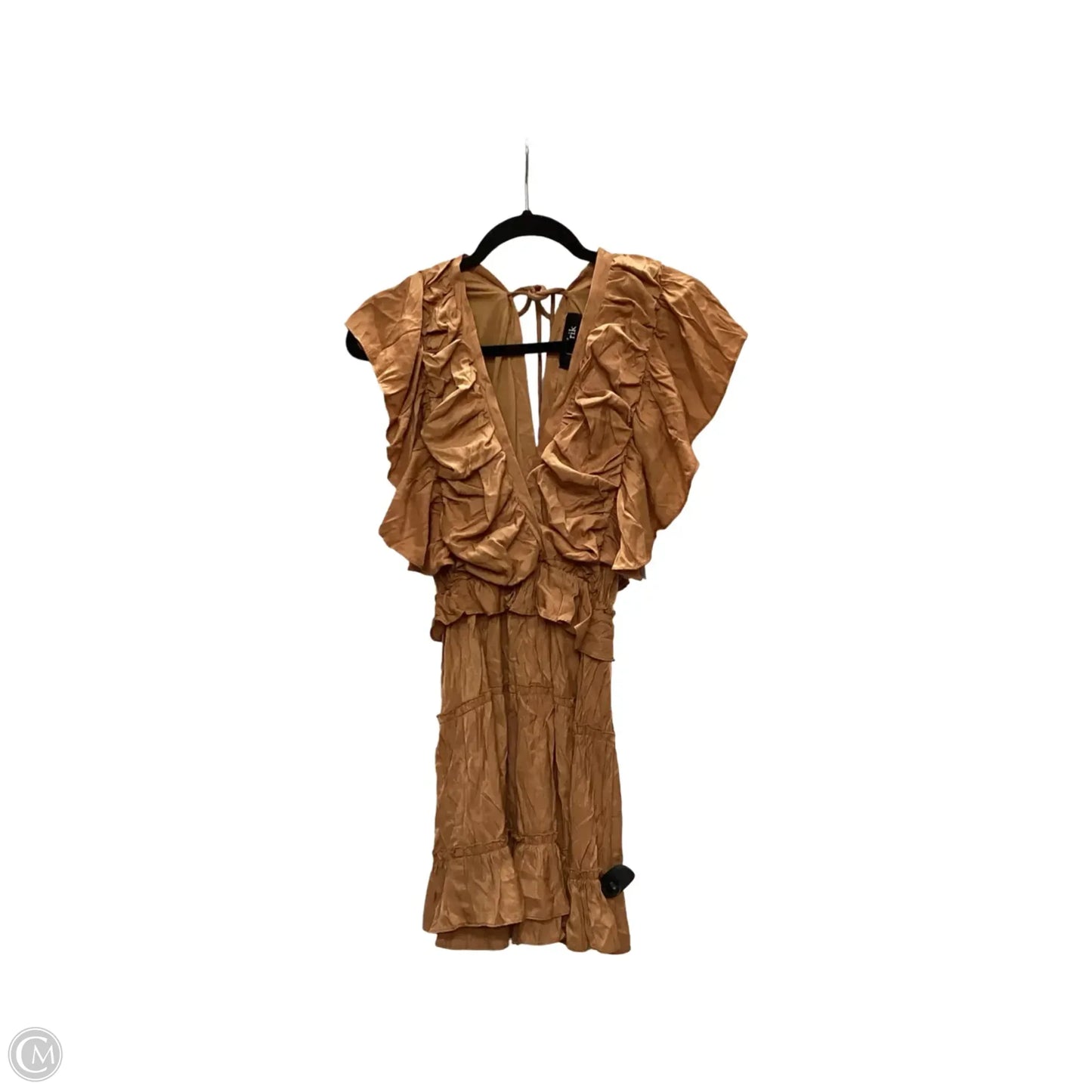 Dress Casual Short By Fabrik In Orange, Size: M