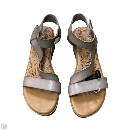 Sandals Heels Wedge By Blowfish In Grey, Size: 8.5