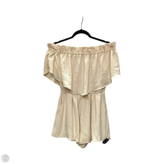 Romper By Clothes Mentor In Cream, Size: S