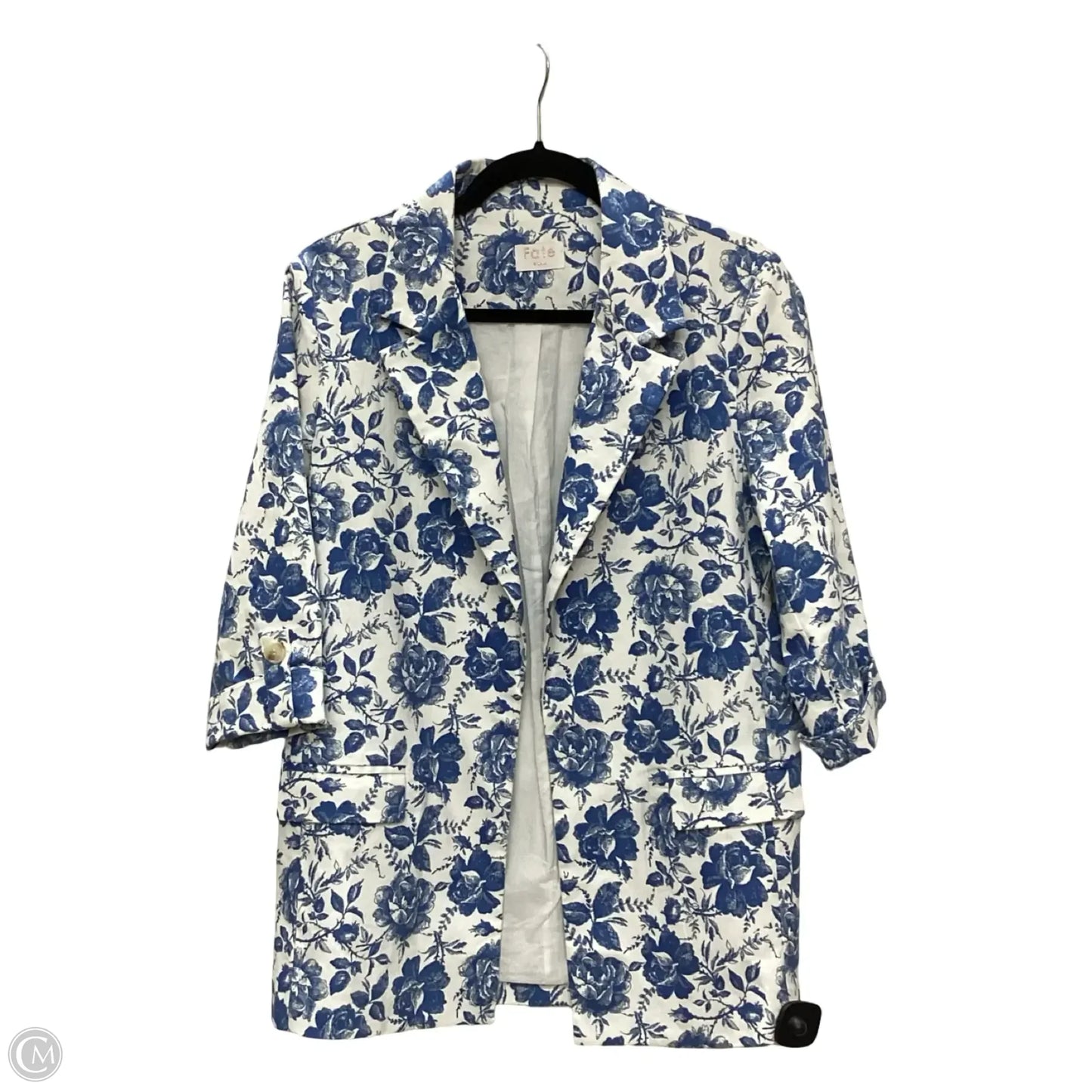 Blazer By Fate In Blue & White, Size: S