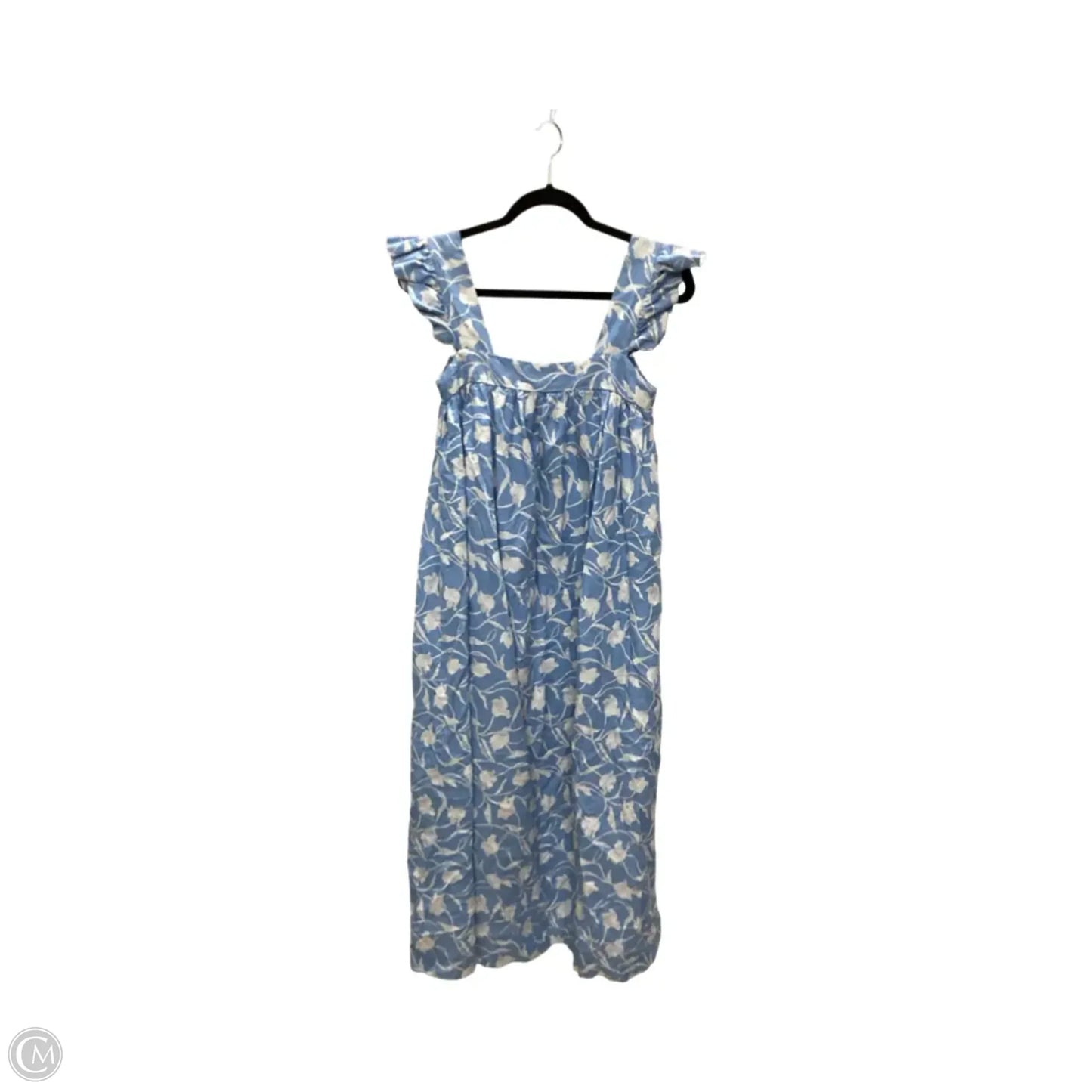 Dress Casual Midi By A New Day In Blue & White, Size: M