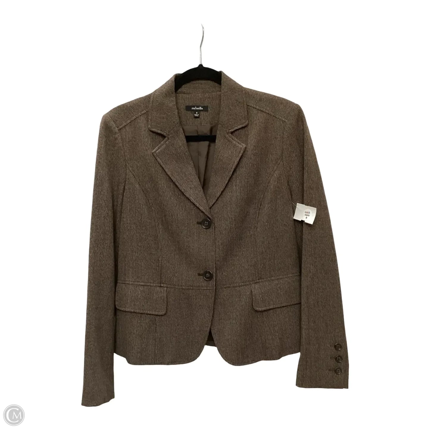 Blazer By Rafaella In Plaid Pattern, Size: M