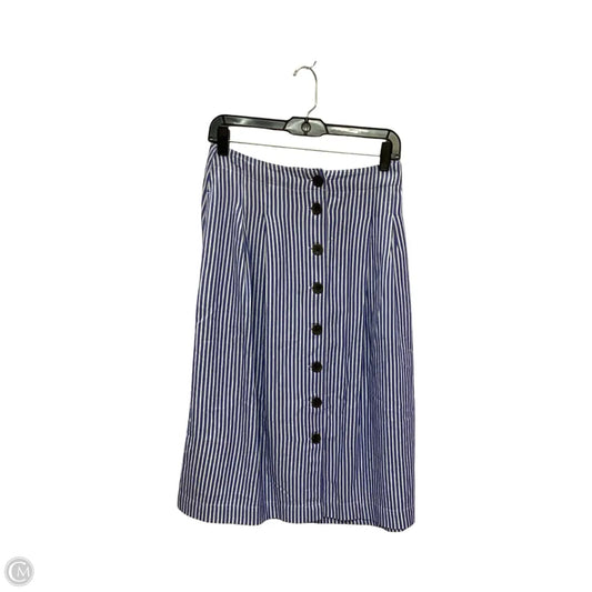Skirt Midi By Talbots In Striped Pattern, Size: 8p