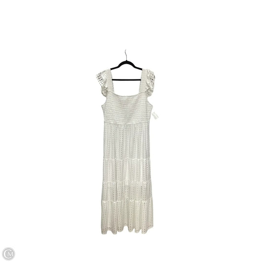 Dress Casual Midi By Emma And Michele In White, Size: L