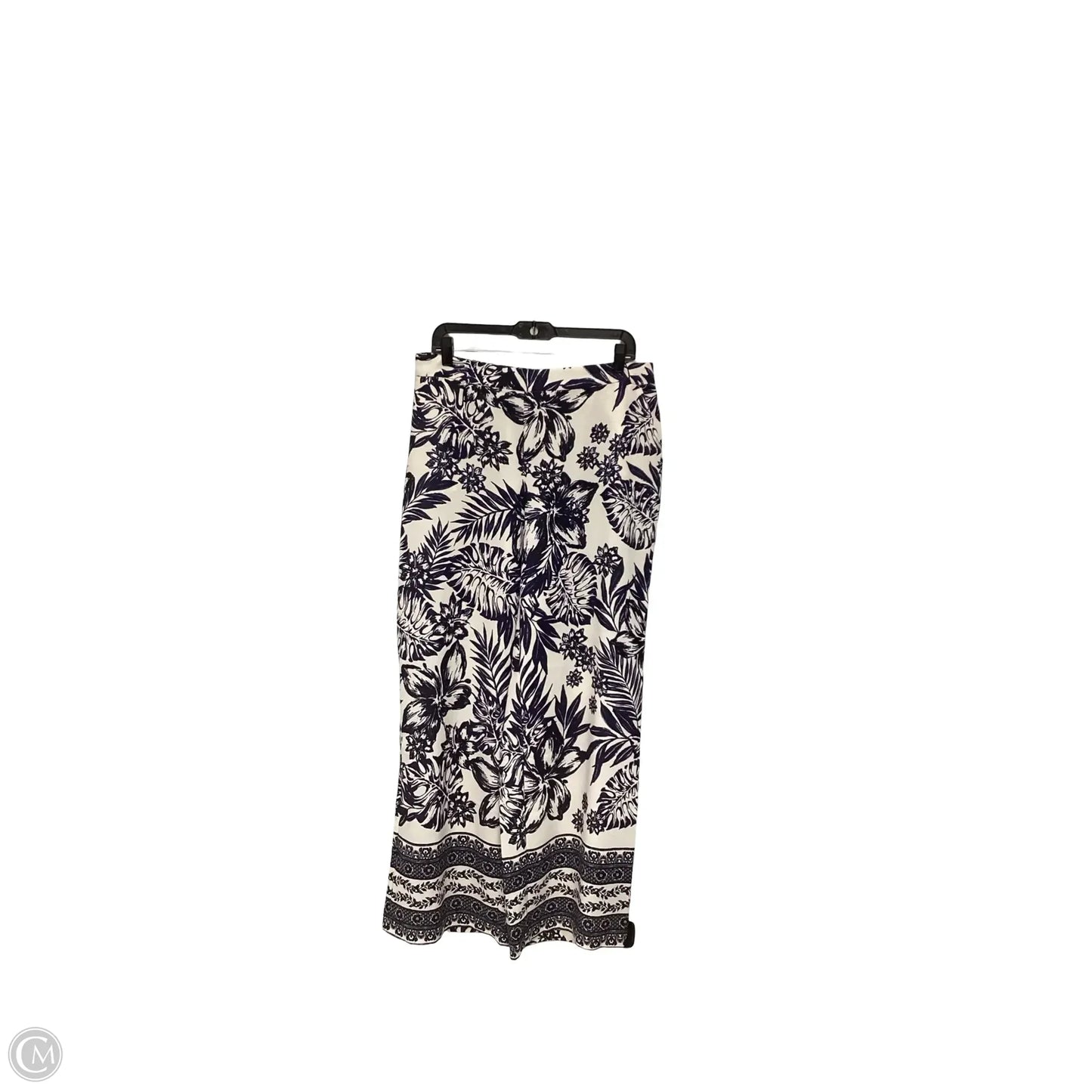 Pants Linen By Philosophy In Blue & White, Size: L