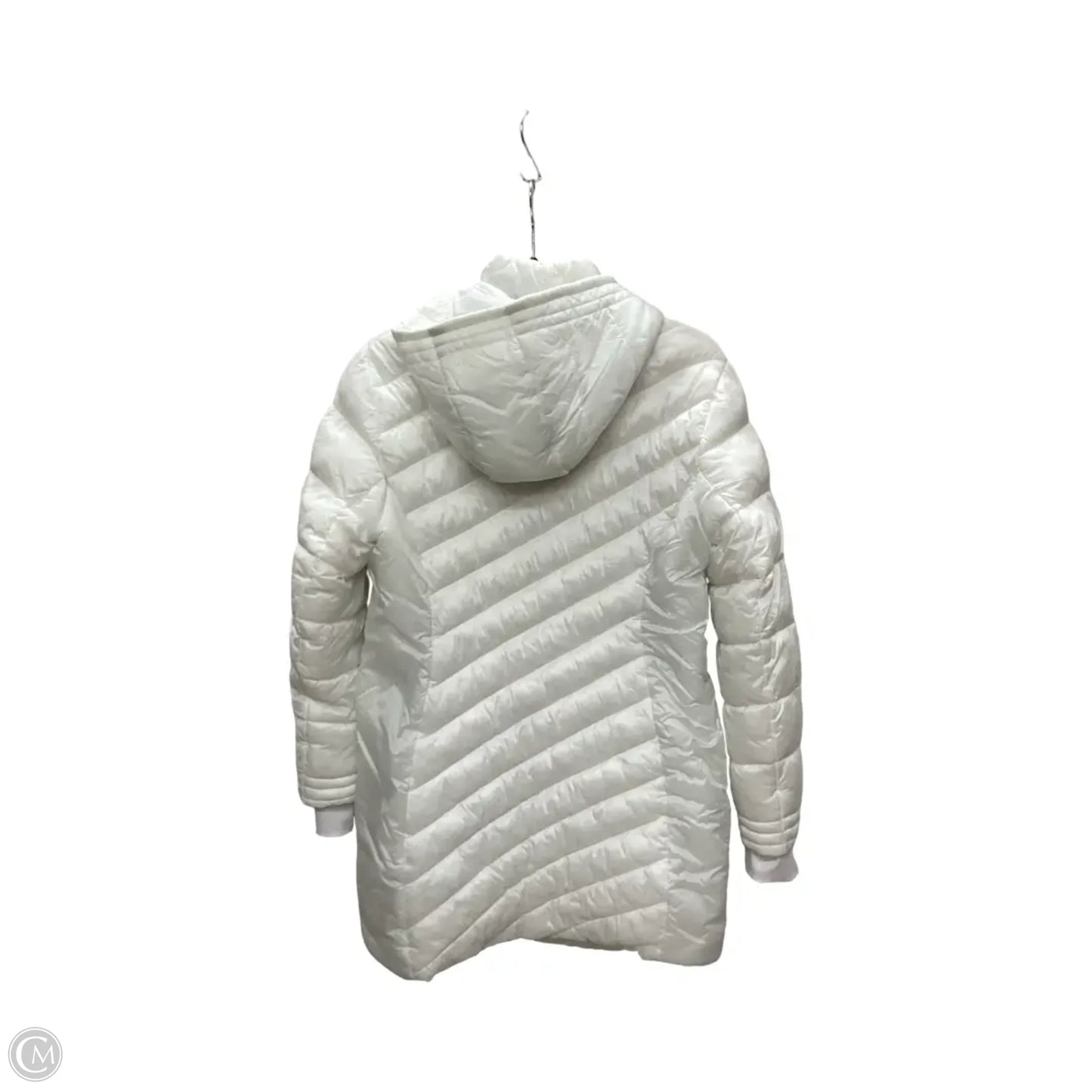 Coat Puffer & Quilted By Spyder In White, Size: M