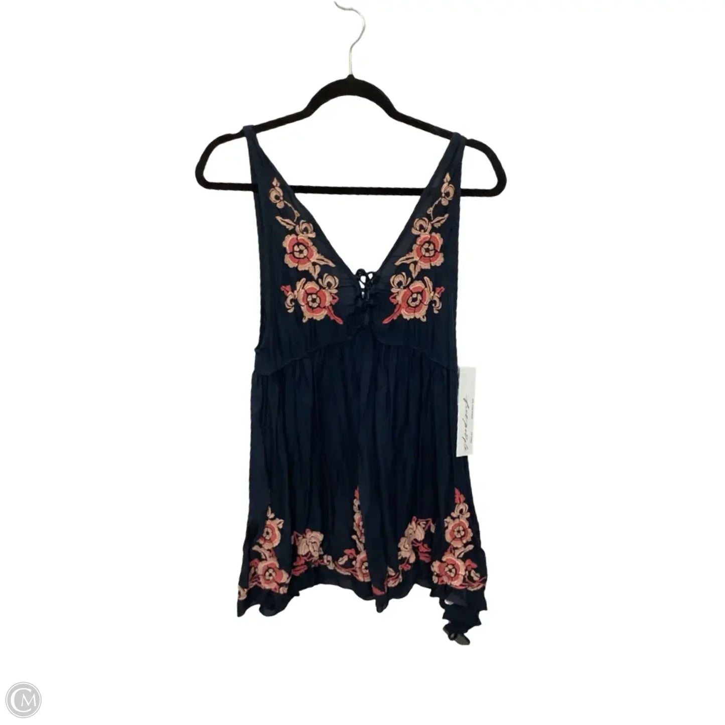 Blouse Sleeveless By Free People In Navy, Size: Xs