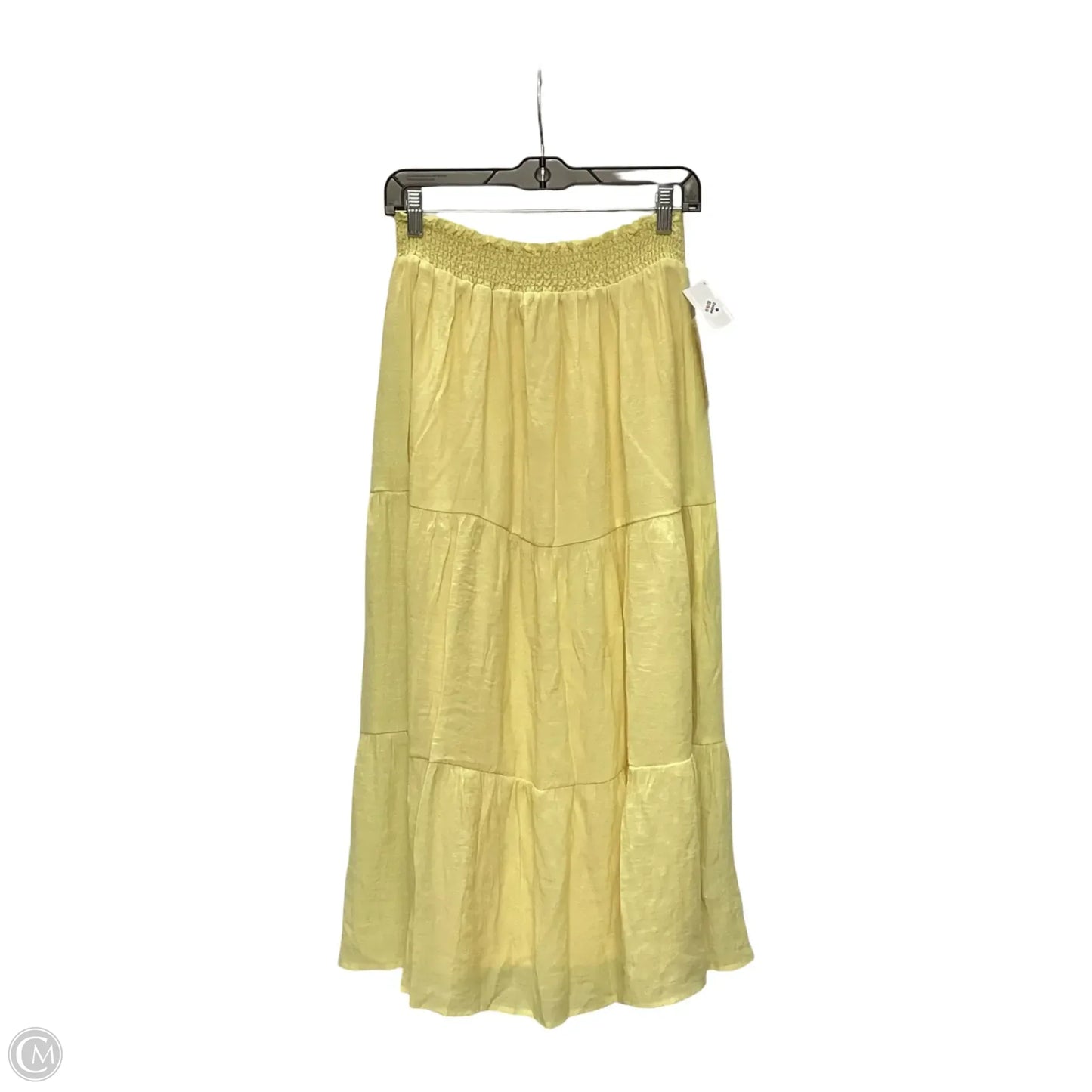 Skirt Maxi By Clothes Mentor In Yellow, Size: L