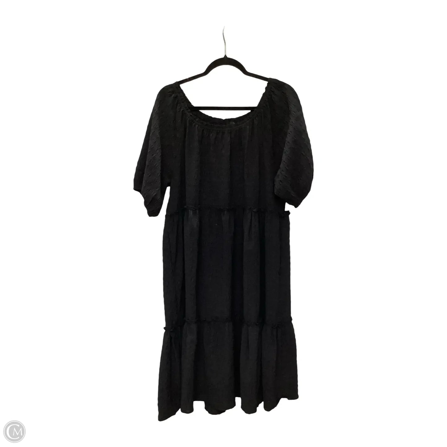 Dress Casual Midi By Clothes Mentor In Black, Size: L
