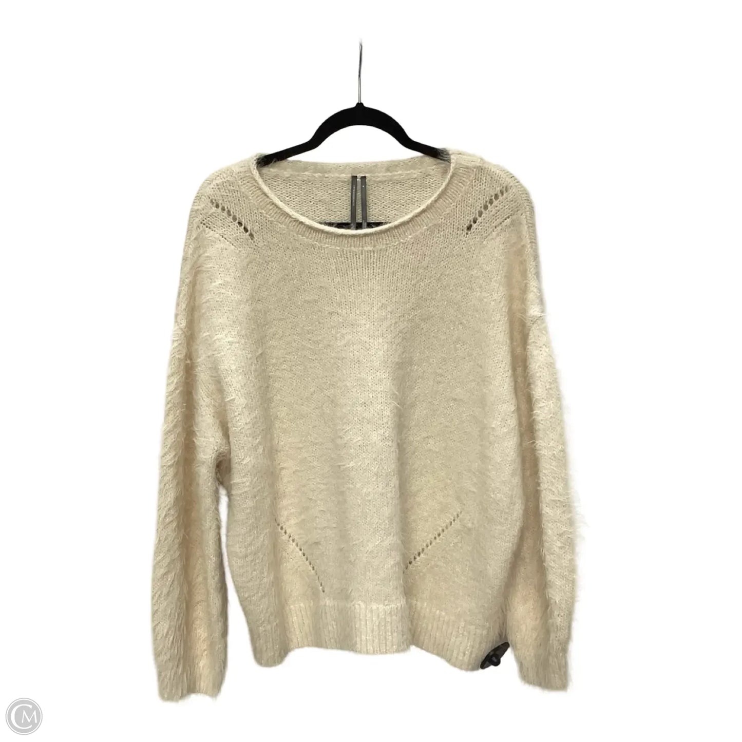 Sweater By Anthropologie In Cream, Size: M
