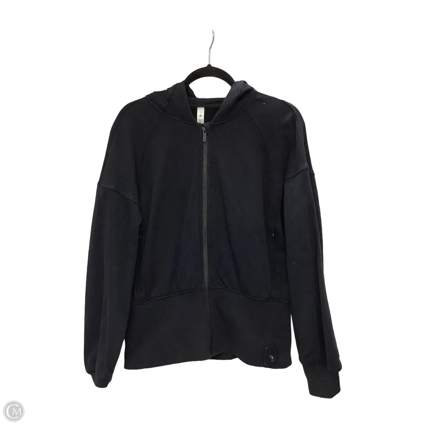 Athletic Jacket By Lululemon In Black, Size: 10