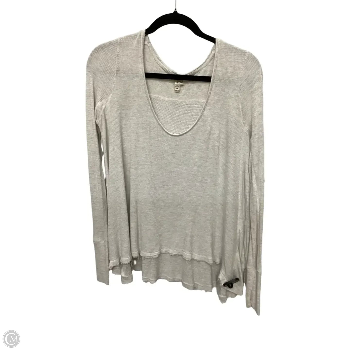 Blouse Long Sleeve By Free People In Tan, Size: Xs