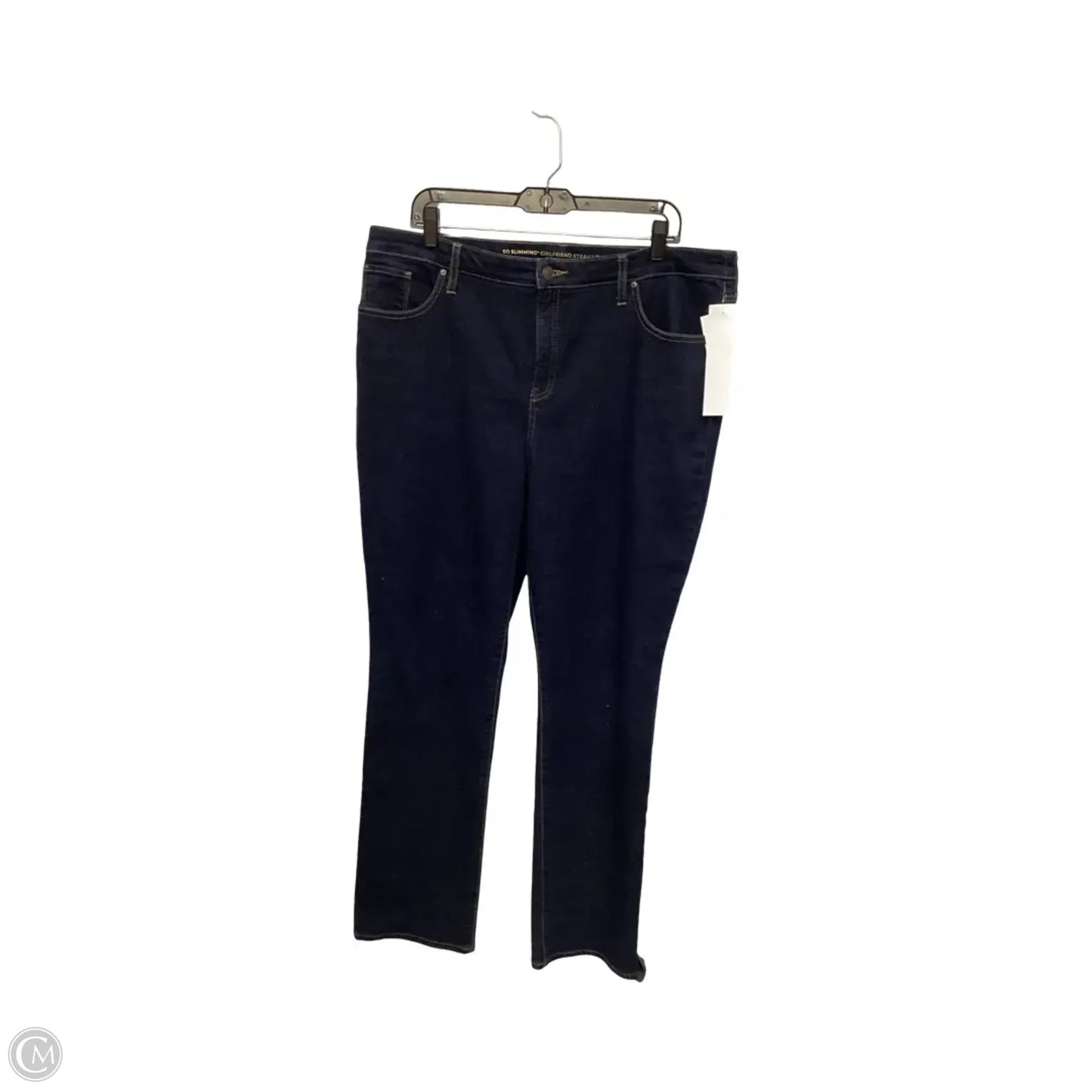 Jeans Straight By Chicos In Blue Denim, Size: Xl