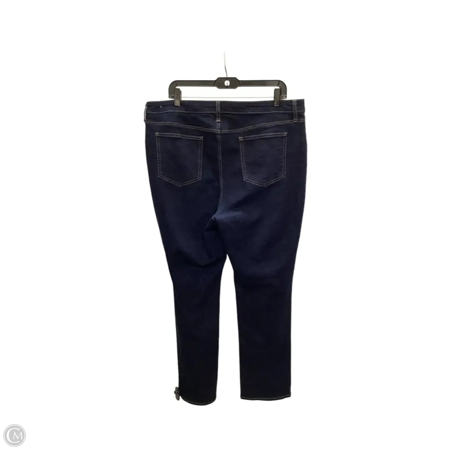 Jeans Straight By Chicos In Blue Denim, Size: Xl