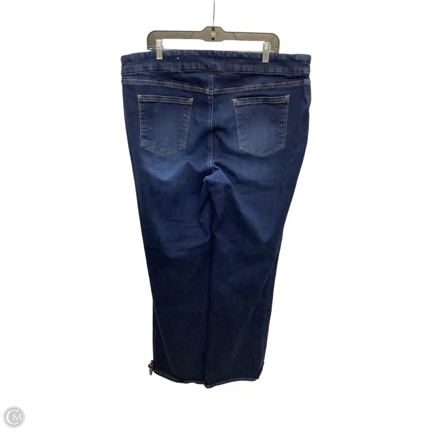 Jeans Boot Cut By Chicos In Blue Denim, Size: Xl