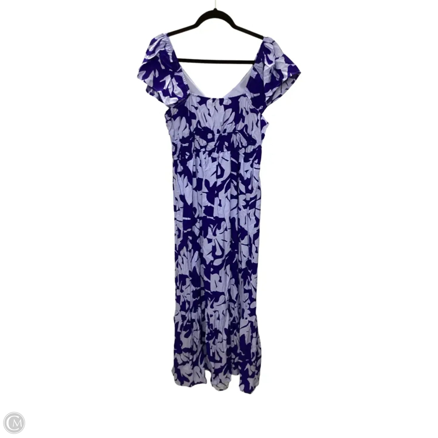 Dress Casual Maxi By Nine West In Blue, Size: L