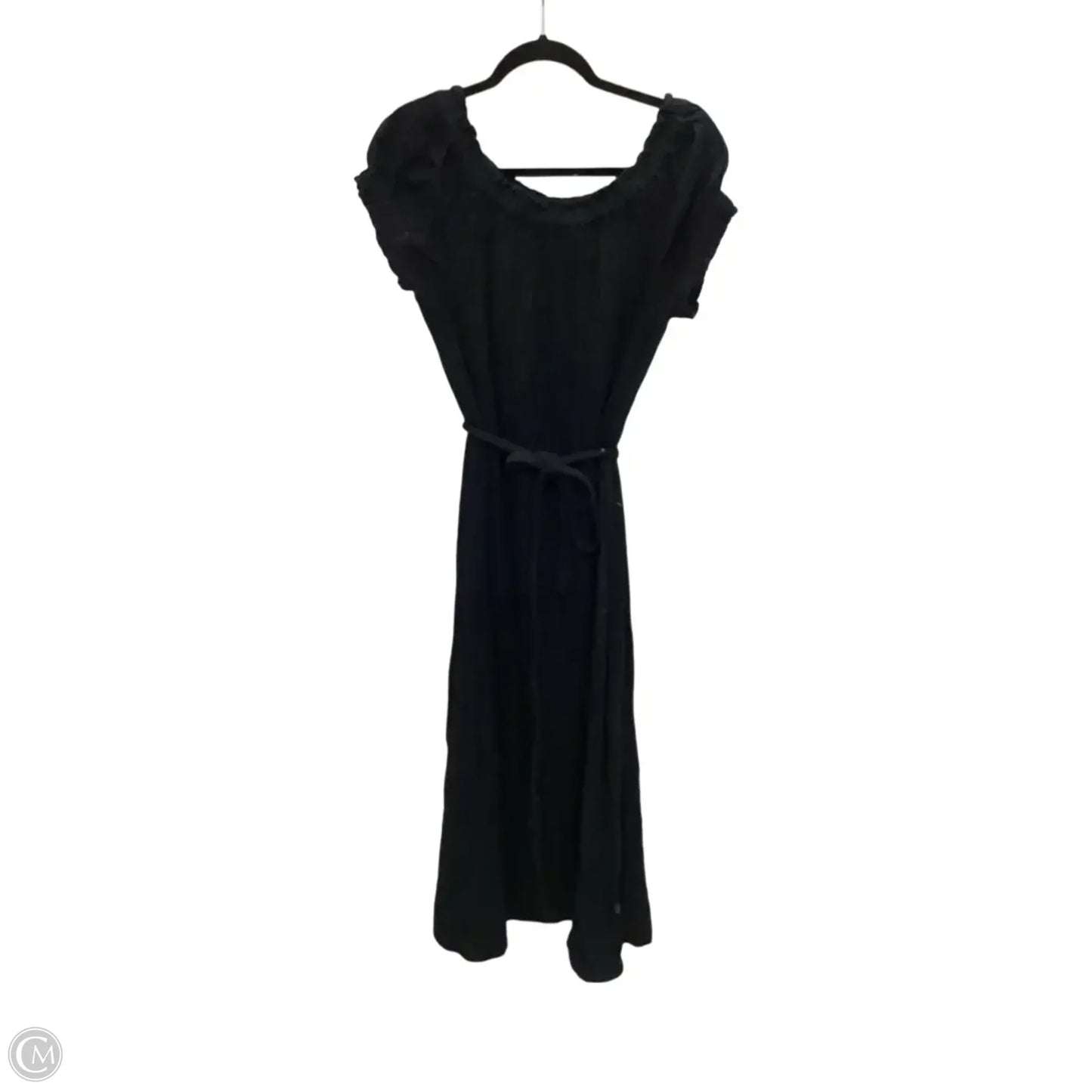 Dress Casual Midi By Loft In Black, Size: L