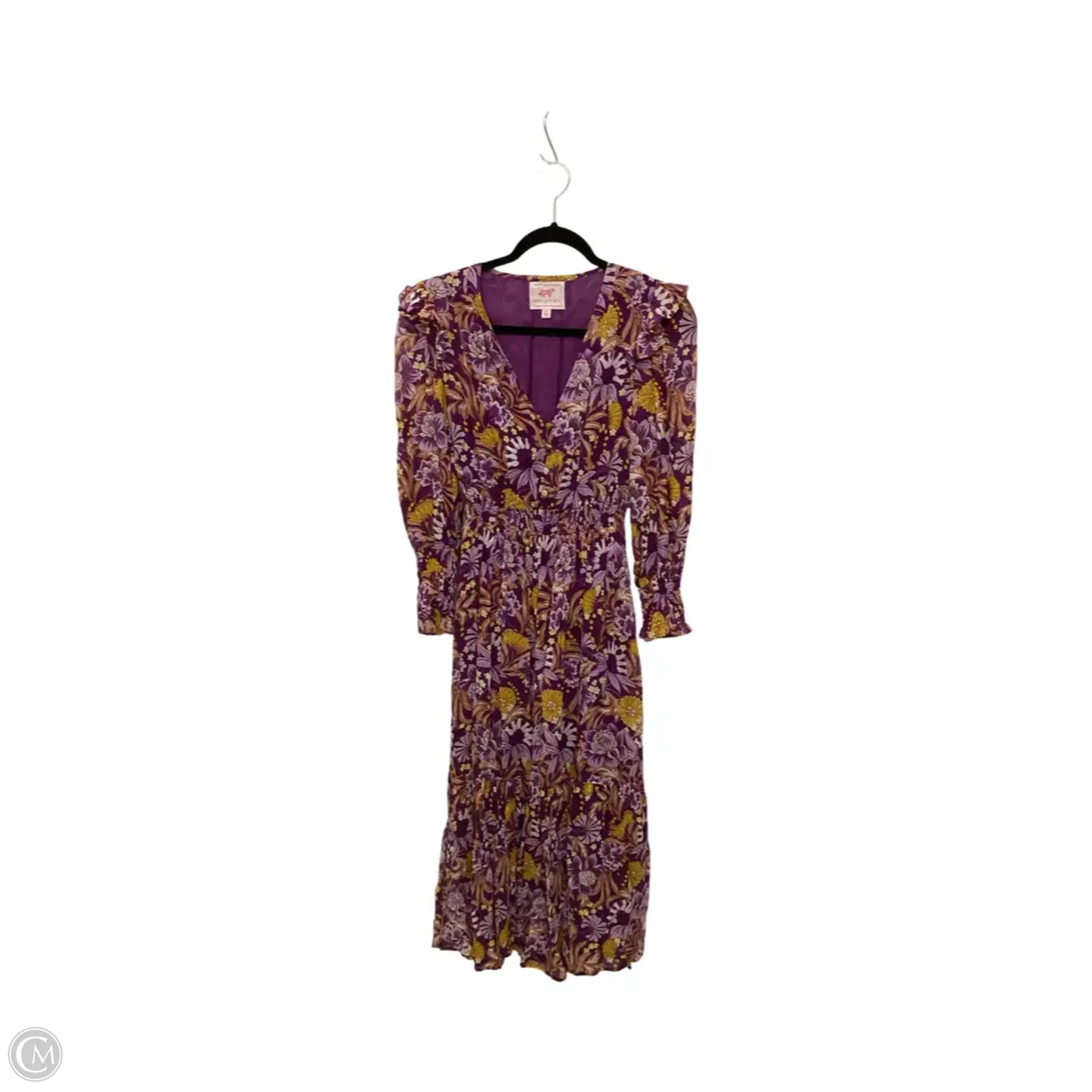 Dress Casual Maxi By Banjanan In Floral Print, Size: S