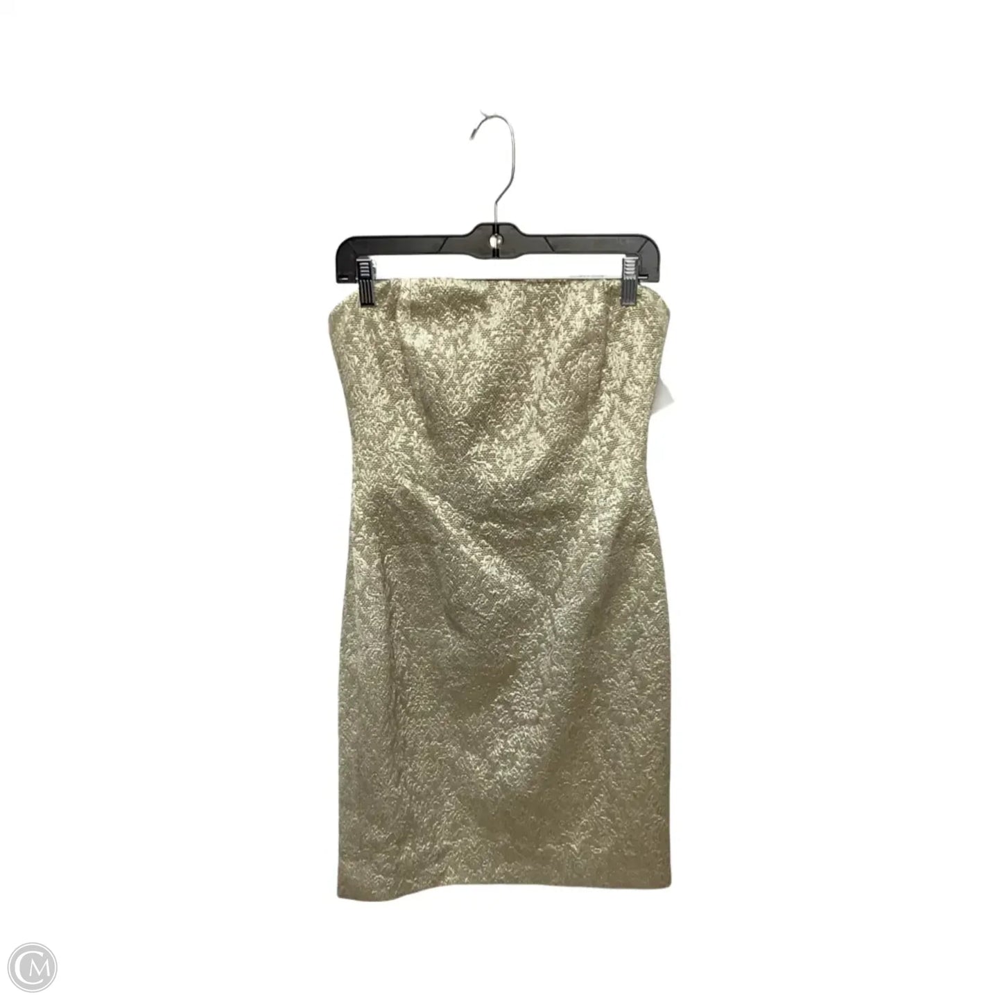 Dress Party Short By Carmen Marc Valvo In Gold, Size: M