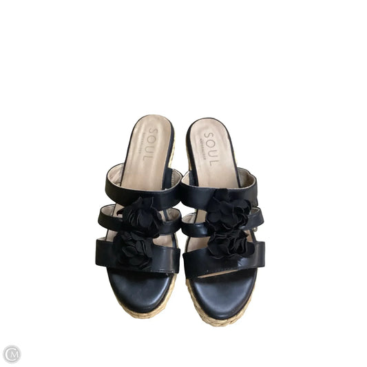 Sandals Heels Wedge By Naturalizer In Black, Size: 9