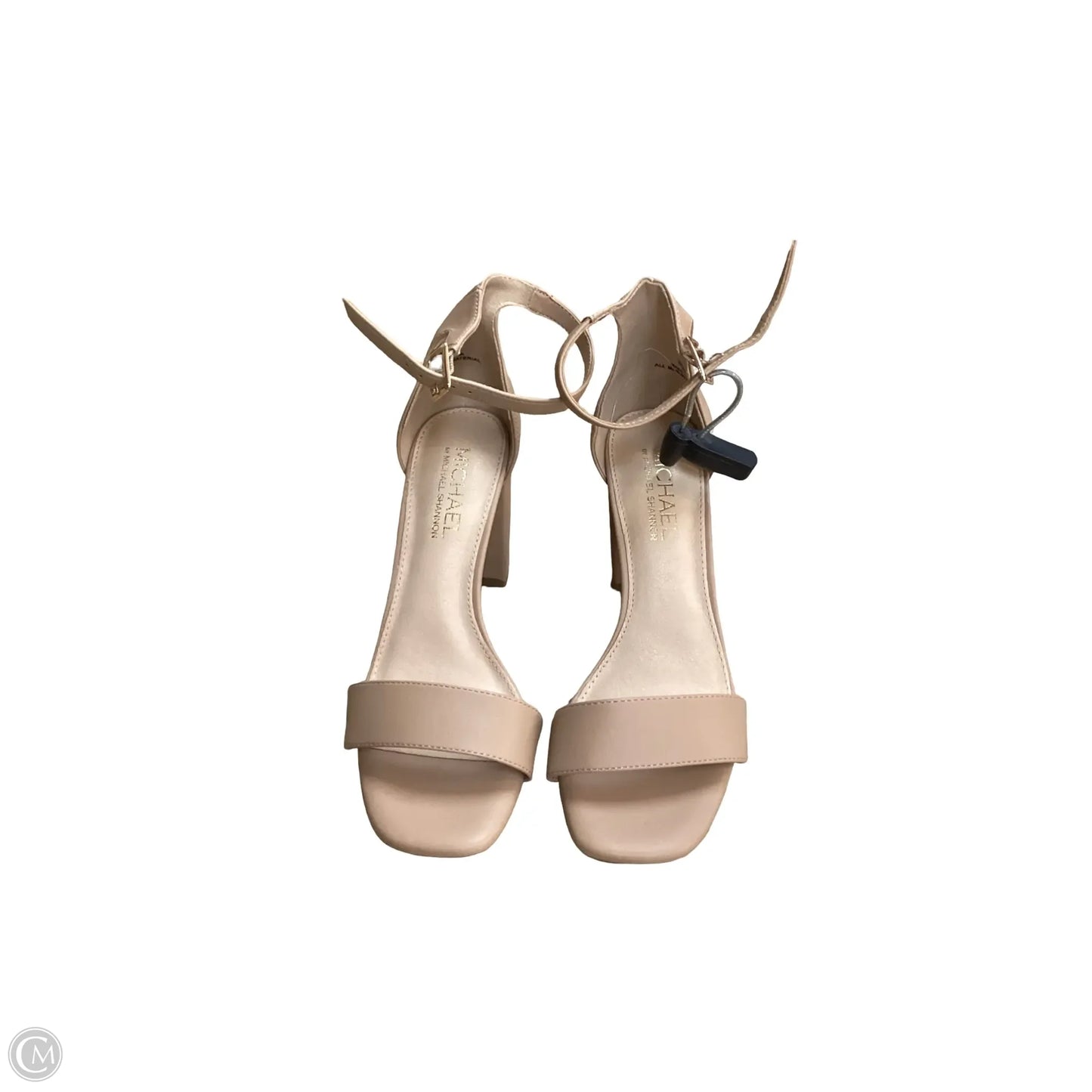 Sandals Heels Block By Michael Shannon In Tan, Size: 7