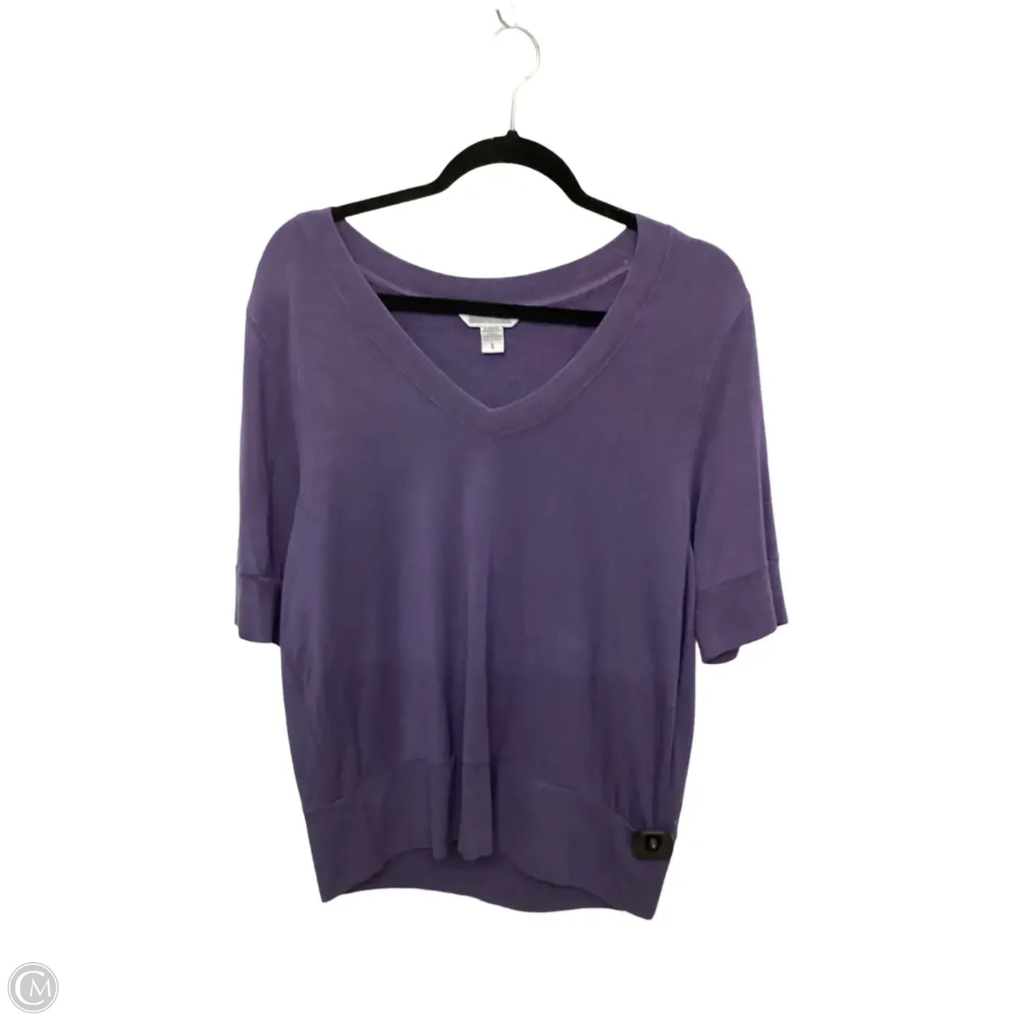 Athletic Top Short Sleeve By Athleta In Purple, Size: L