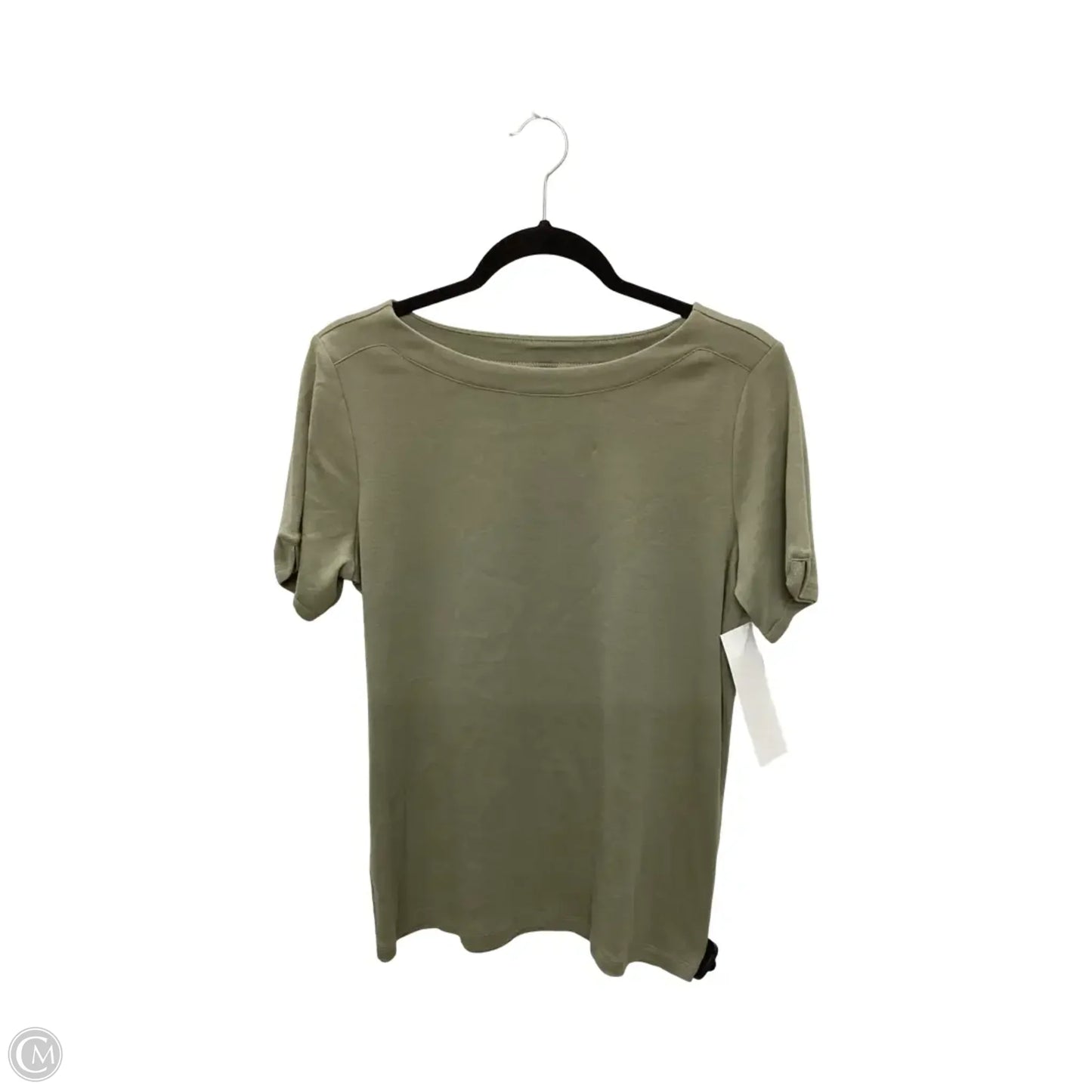 Top Short Sleeve Basic By Chicos In Green, Size: M