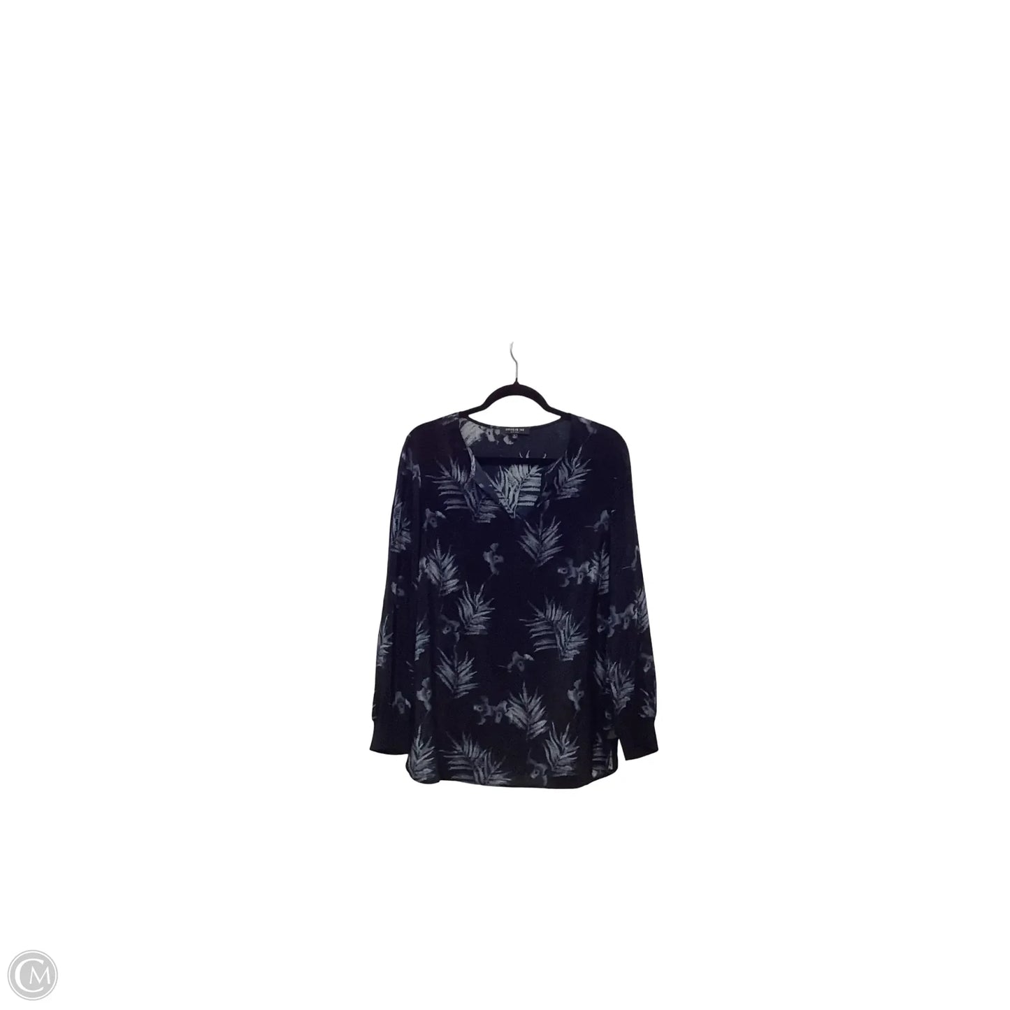 Blouse Designer By Lafayette 148 In Black, Size: L