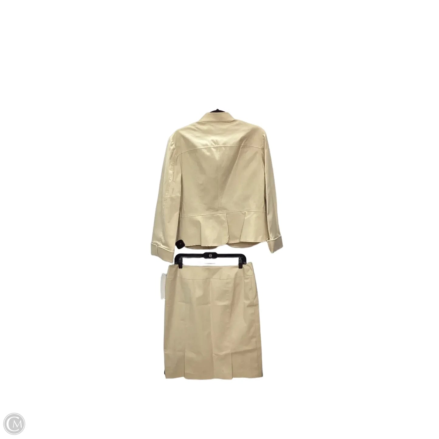 Skirt Designer By Lafayette 148 In Tan, Size: 12