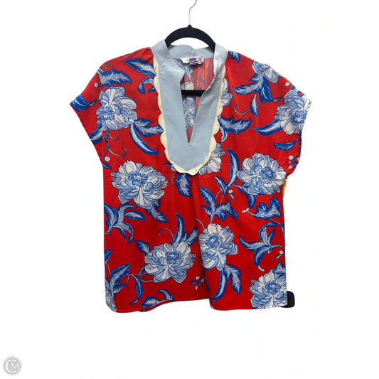 Top Short Sleeve By Thml In Floral Print, Size: M