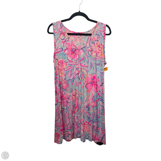 Dress Designer By Lilly Pulitzer In Floral Print, Size: L