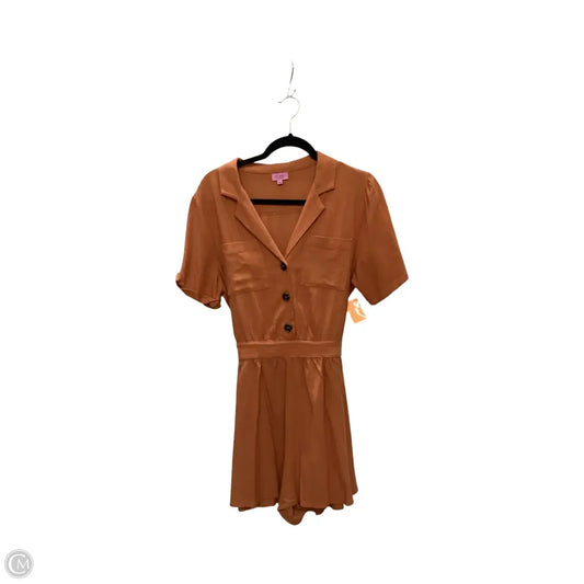 Romper By Miami In Orange, Size: L