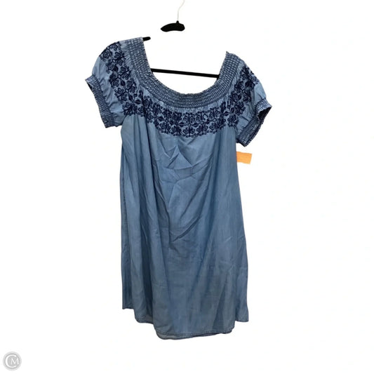 Dress Casual Short By Crown And Ivy In Blue Denim, Size: L