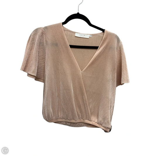 Top Short Sleeve By Astr In Pink, Size: M