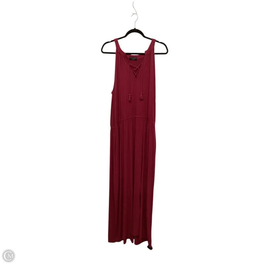 Dress Casual Midi By Lane Bryant In Maroon, Size: 1x