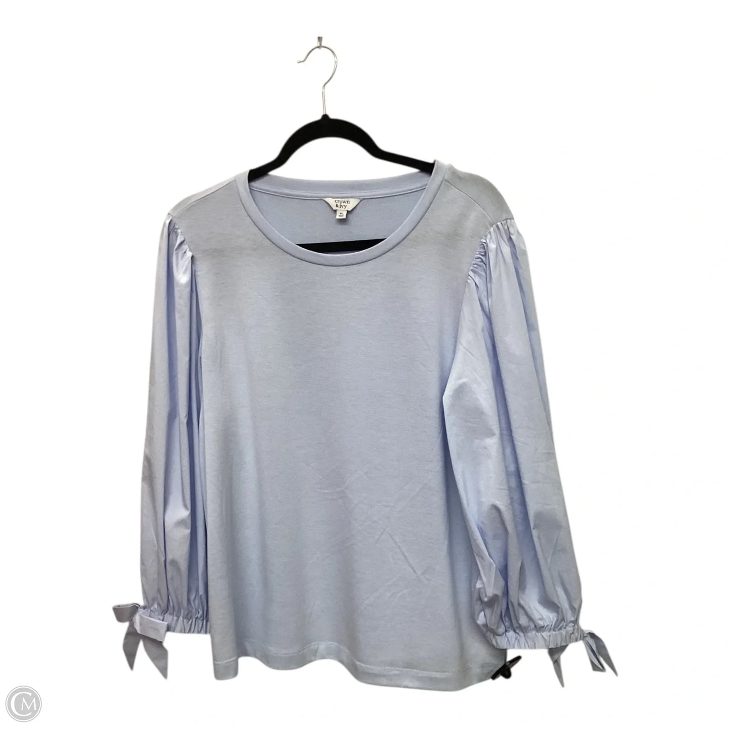 Top Long Sleeve By Crown And Ivy In Blue, Size: Lp