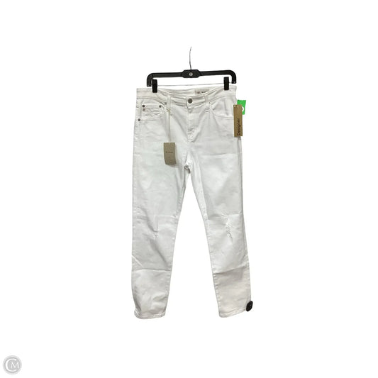 Designer Jeans Skinny By Adriano Goldschmied In White, Size: 4