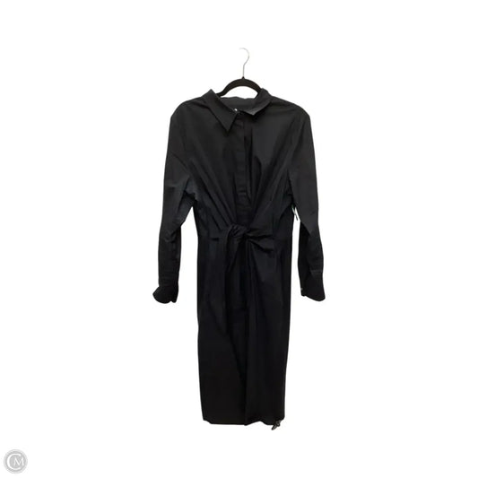 Dress Casual Midi By Lauren By Ralph Lauren In Black, Size: 18