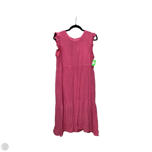Dress Casual Midi By Jodifl In Pink, Size: M