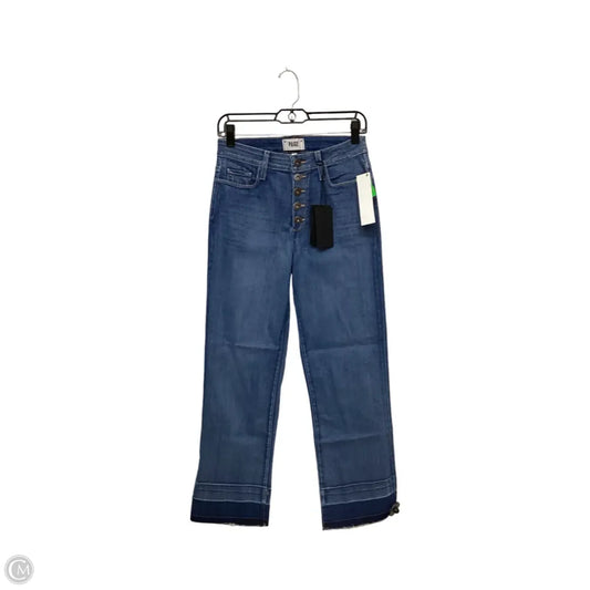 Designer Jeans Cropped By Paige In Blue Denim, Size: 6