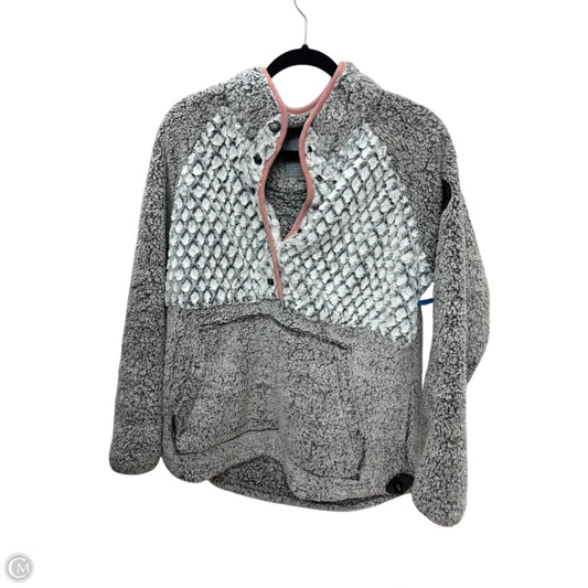 Sweatshirt Crewneck By Simply Southern In Grey, Size: L