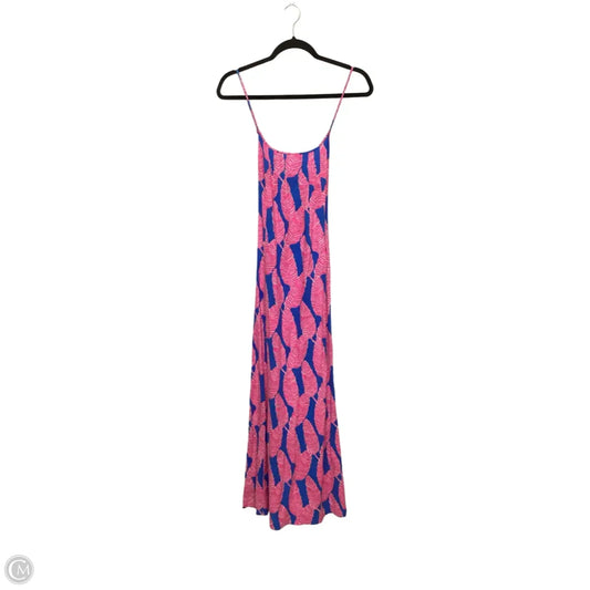 Dress Casual Maxi By Vineyard Vines In Blue & Pink, Size: 0