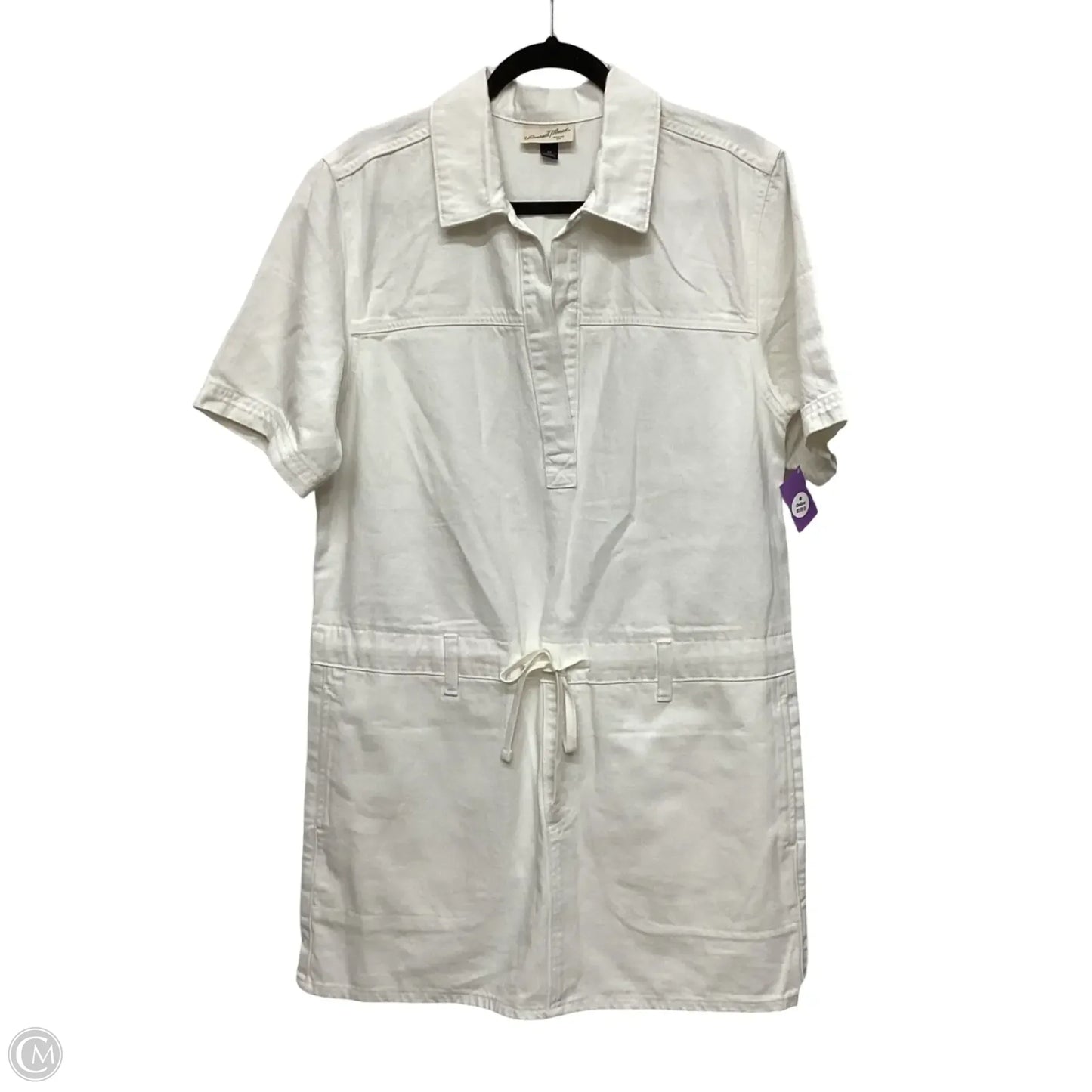 Dress Casual Short By Universal Thread In White Denim, Size: M