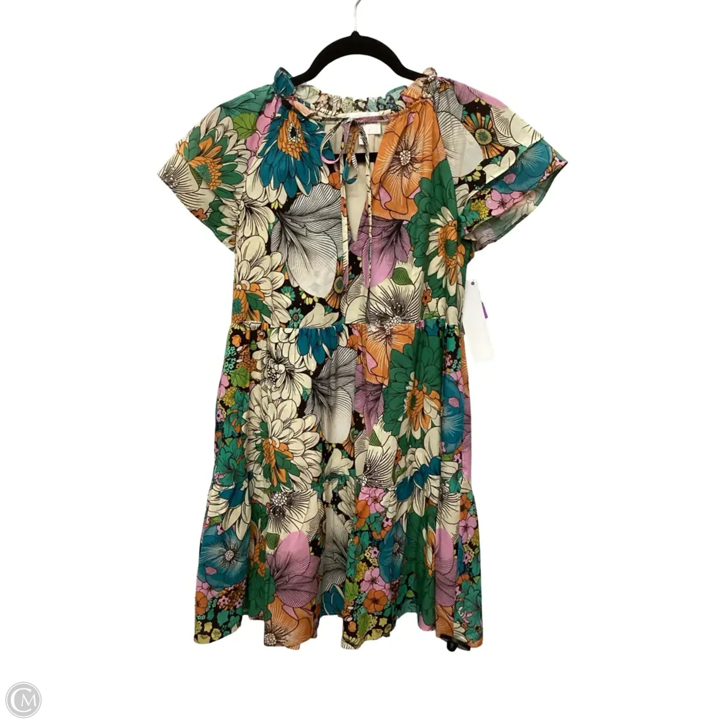 Dress Casual Short By LAVENDER BROWN In Floral Print, Size: S