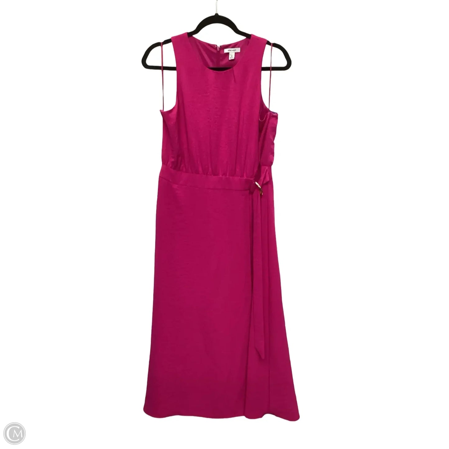 Dress Casual Midi By Nine West In Pink, Size: M