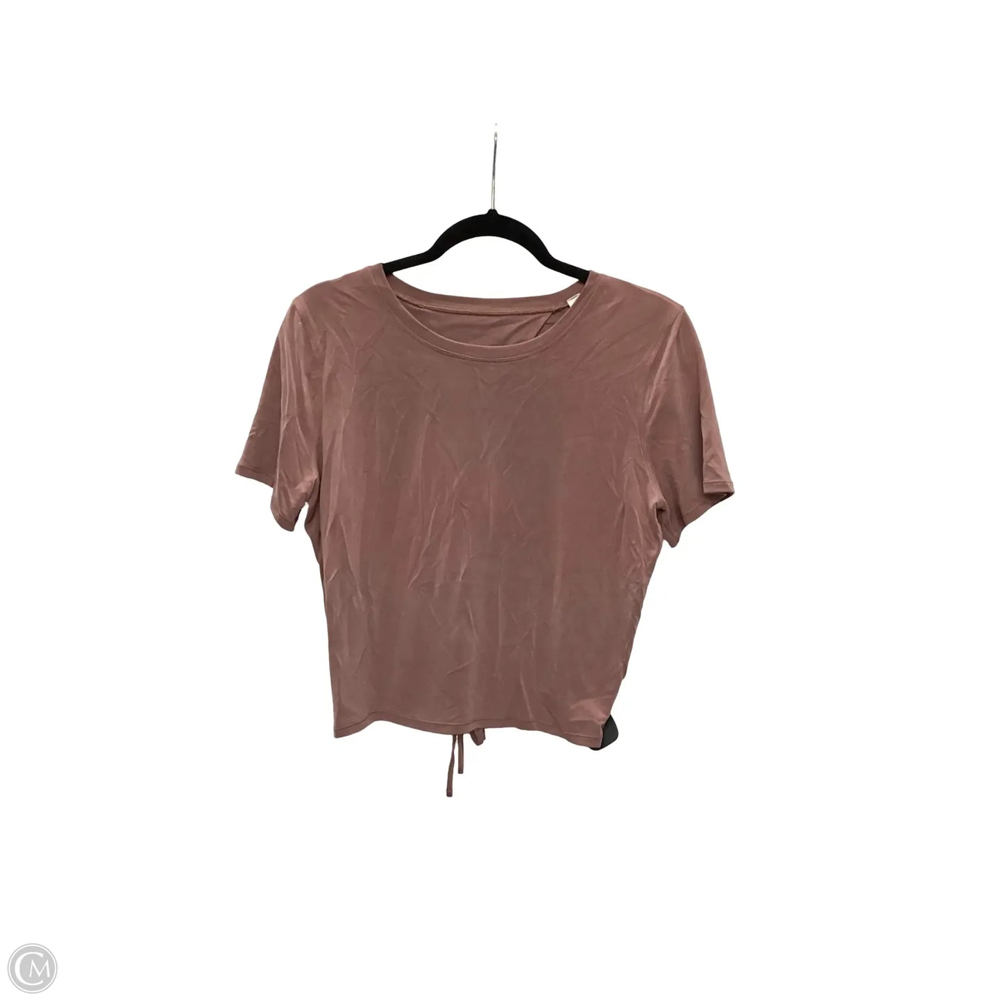 Athletic Top Short Sleeve By Lululemon In Red, Size: 10