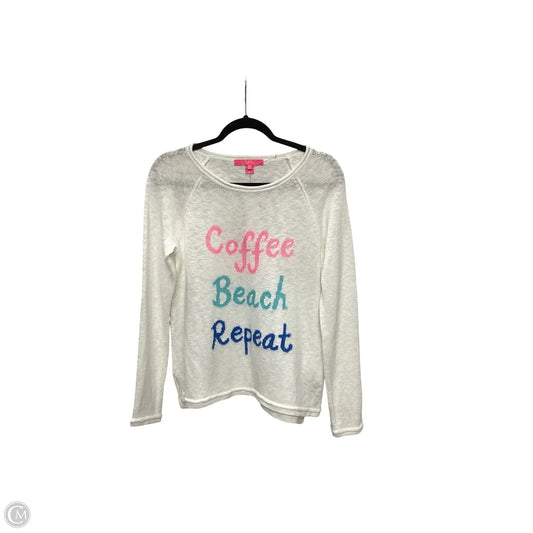 Sweater Designer By Lilly Pulitzer In White, Size: S