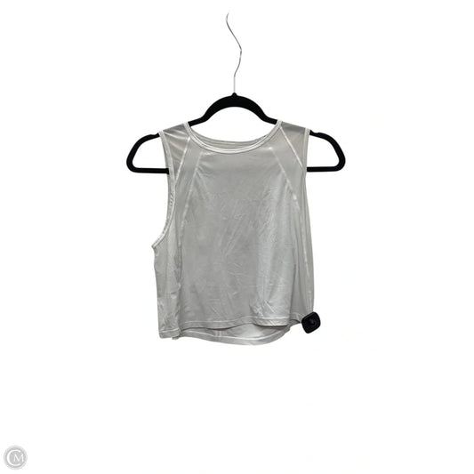 Athletic Tank Top By Lululemon In White, Size: 4