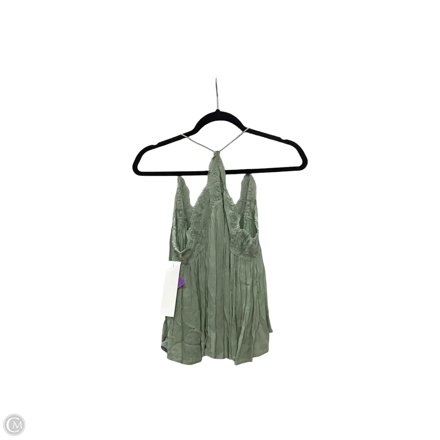 Blouse Sleeveless By Free People In Green, Size: S