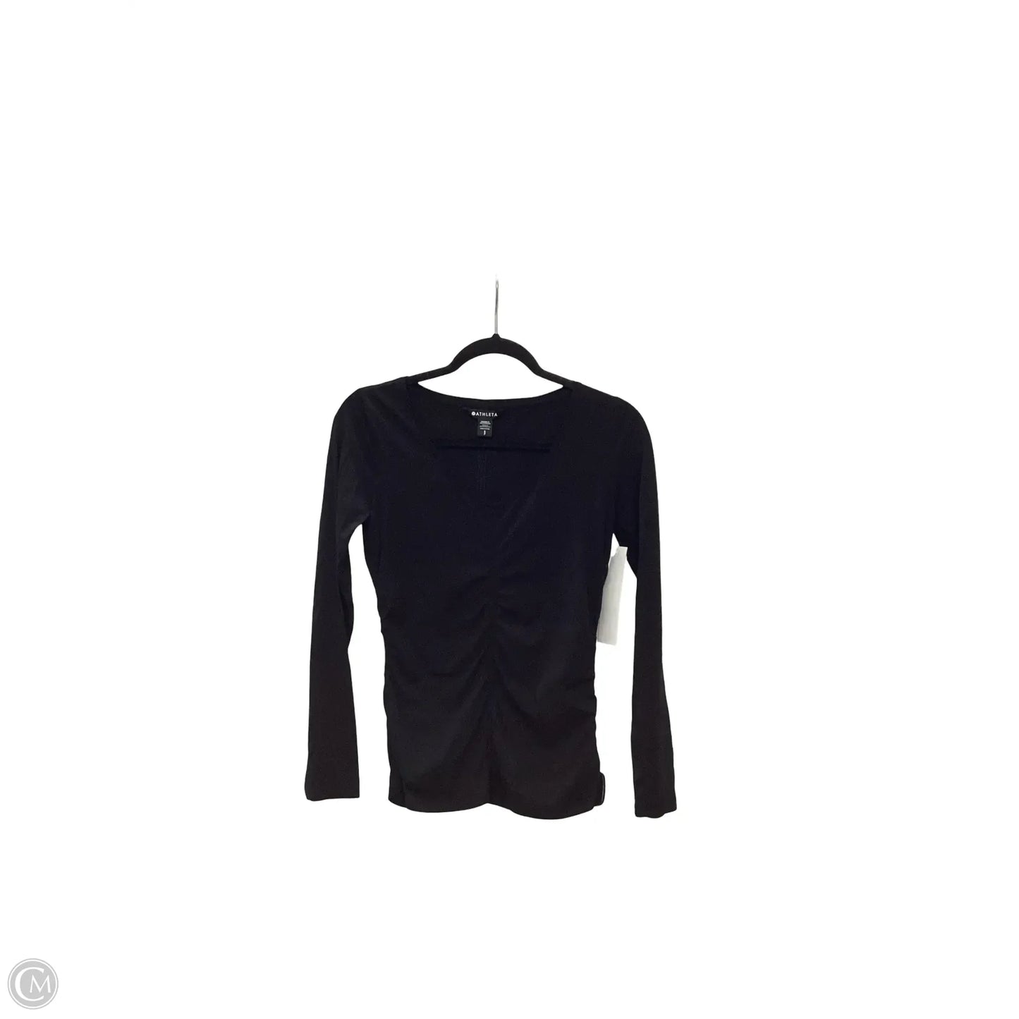 Top Long Sleeve Basic By Athleta In Black, Size: S